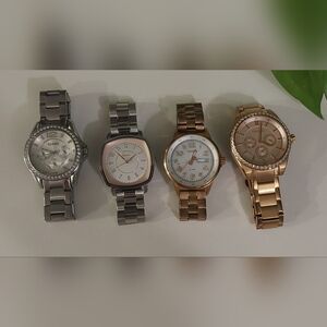 Fossil Silver and Gold Smartwatch Collection